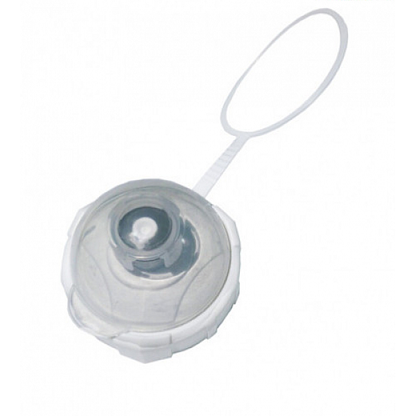 Кришка з пильником під флягу Green Cycle білий сірий