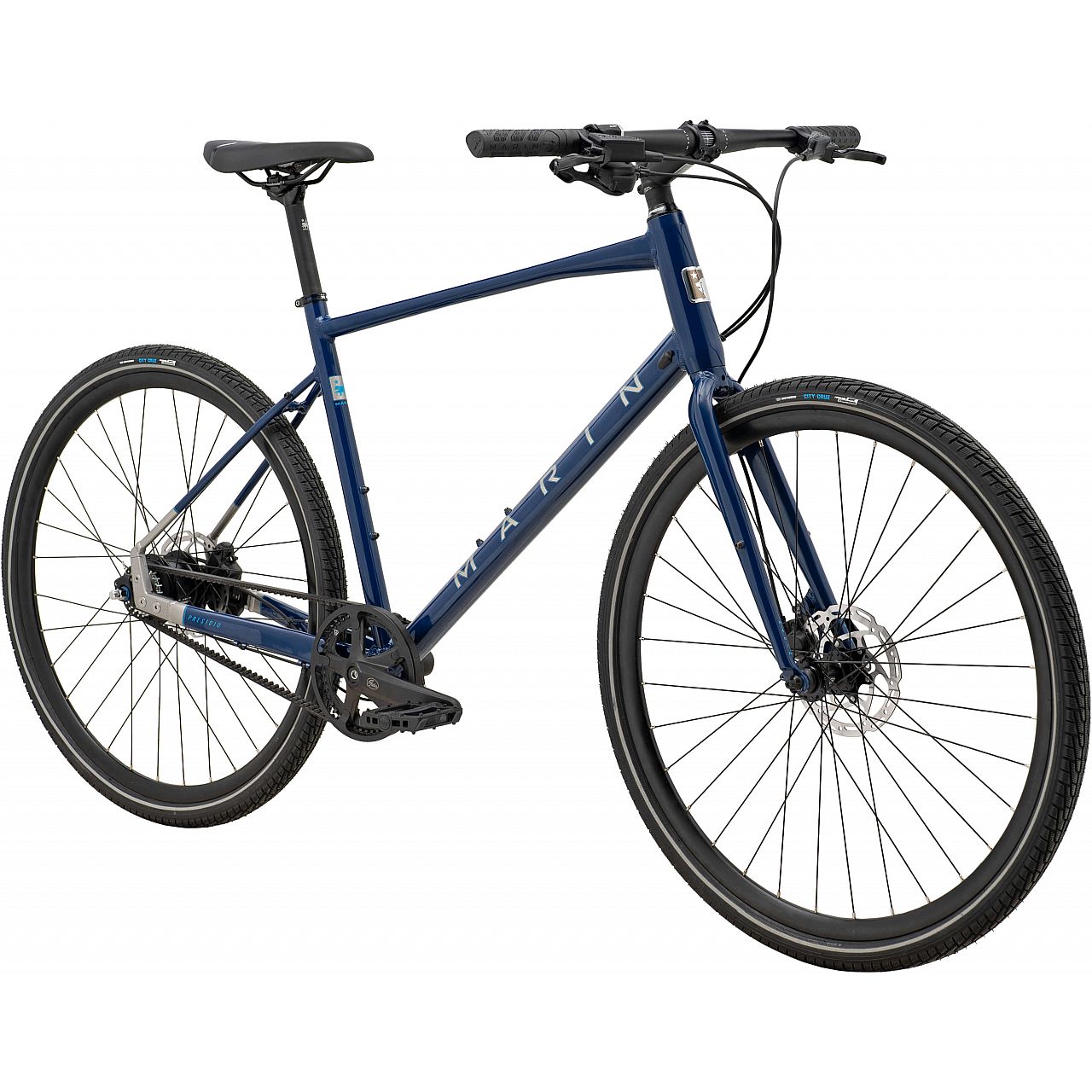 Велосипед 28" Marin Presidio 3 рама - M 2025 Gloss Navy/Dark Silver/Silver Cyan