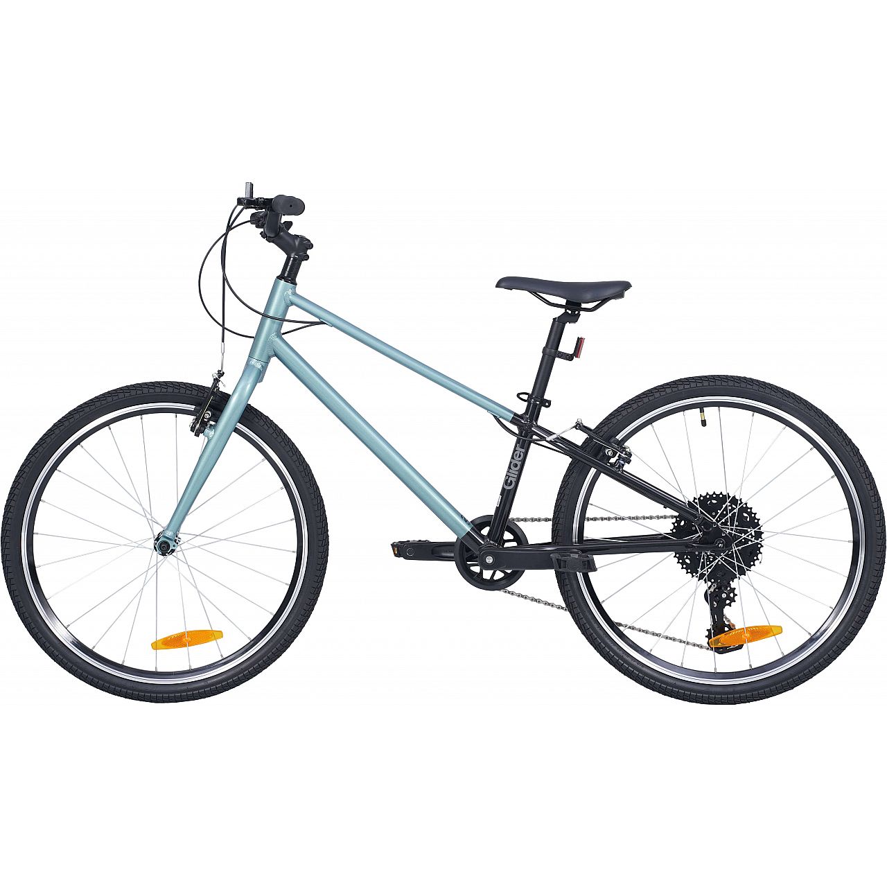 Велосипед 24" Pride GLIDER 4.1 2025 сіро-блакитний