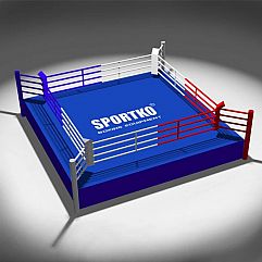 Боксерський Ринг професійний SPORTKO 5,5 х5, 5х0, 35м канати 4,5 х4, 5м