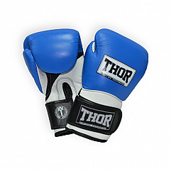 Рукавички боксерські THOR PRO KING 12oz / PU / синьо-біло-чорні
