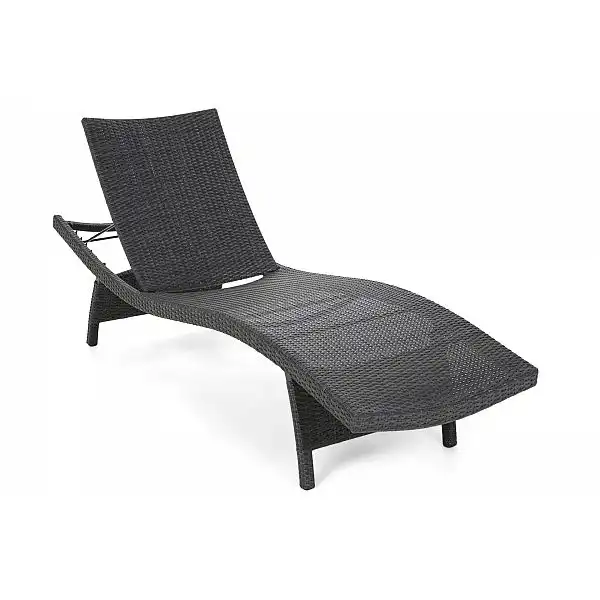 Набір садових шезлонгів з техноротангу Marbella Grey / Grey Melange зі столиком