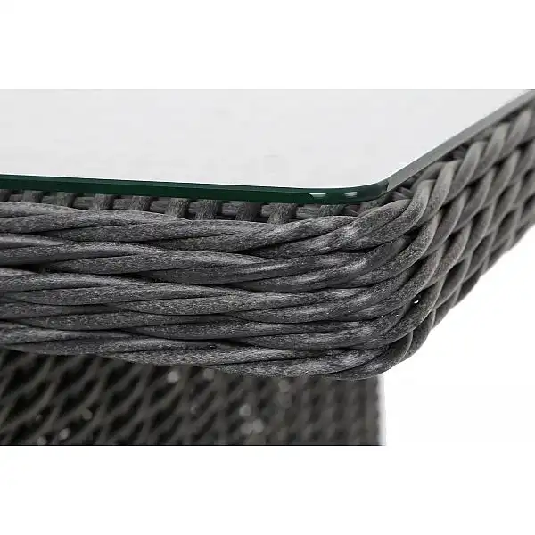 Лівий кутовий диван техноротанг Alicante Grey / Grey Melange