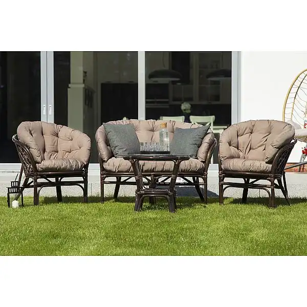 Садові меблі з ротанга Bahama Brown / Cappuccino 3+1