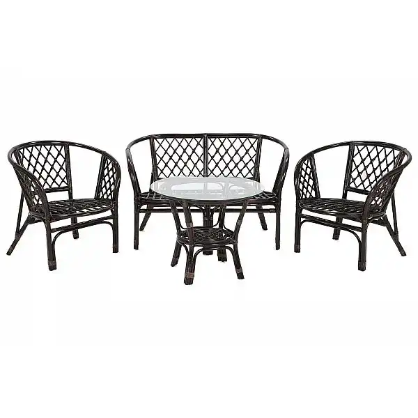 Садові меблі з ротанга Bahama Brown / Cappuccino 3+1