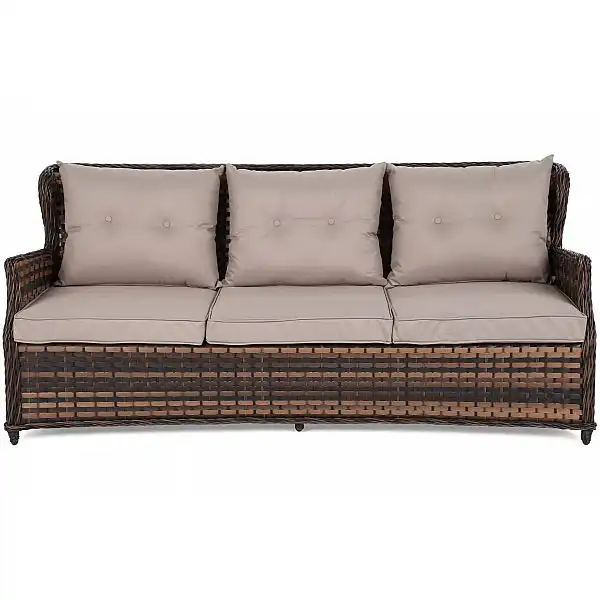 Садові меблі з техноратгана Siena Dinner Grande Brown / Taupe