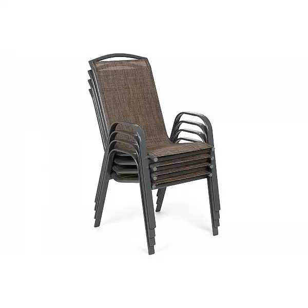 Металеві садові меблі Sevilla 145 см Atlanta Grey / Brown Melange 6+1
