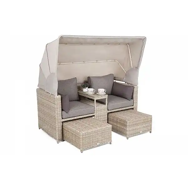 Садовий кошик з техноратангу Michigan Beige / Beige Melange