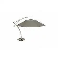 Парасолька садова Litex Garden Ibiza 420 см Gray