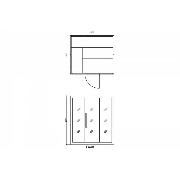 EA4R Біла інфрачервона сауна з кольоротерапією
