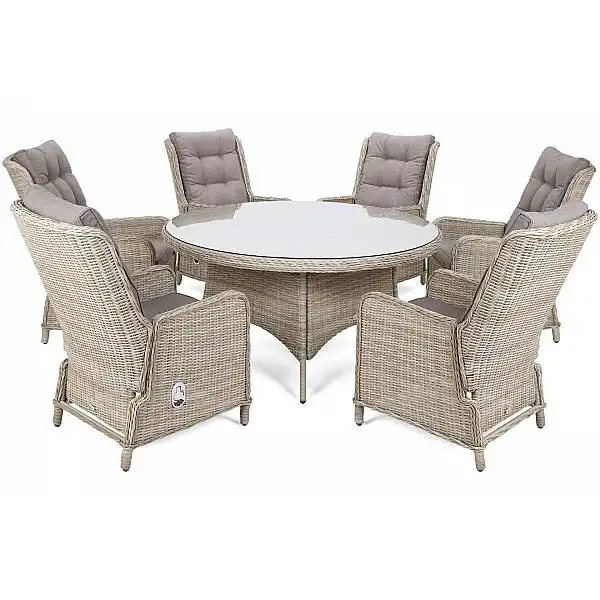 Садові меблі з техноратанга Lamezia Beige / Beige Melange 6+1 II. видів