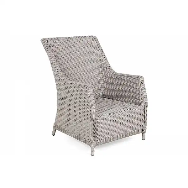 Кутовий набір садових меблів Alicante White / Grey правий