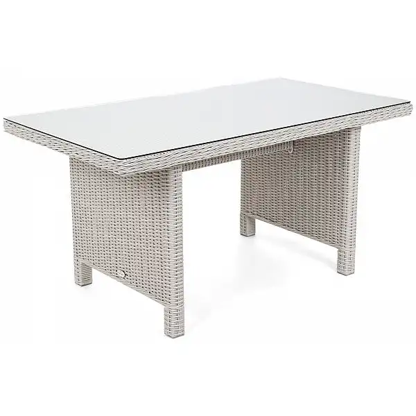 Кутовий набір садових меблів Alicante White / Grey правий