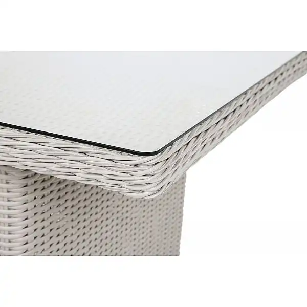 Кутовий набір садових меблів Alicante White / Grey правий