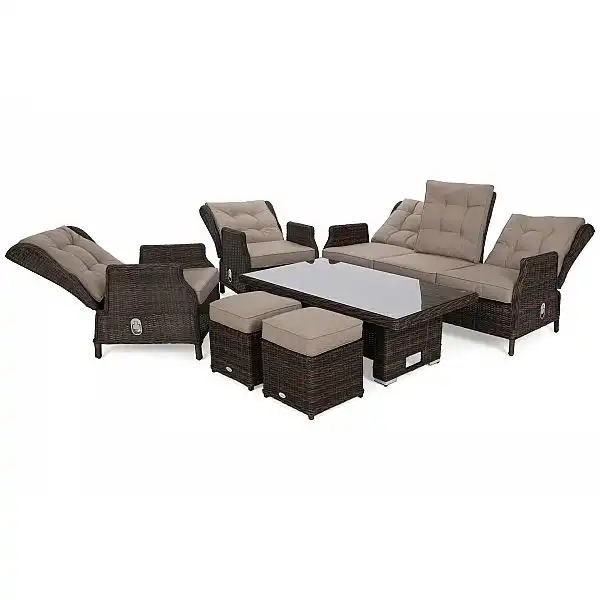 Садові меблі з техноратангу Trivento Plus Brown Mat / Brown Melange