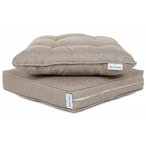 Левосторонний угловой набор садовой мебели Alicante Ginger/Brown Melange с пуфами