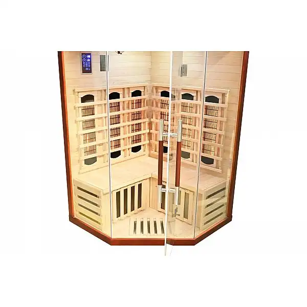 Инфракрасная угловая сауна RG2C с цветотерапией (выставочная модель)