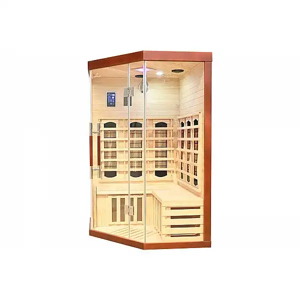 Инфракрасная угловая сауна RG2C с цветотерапией (выставочная модель)