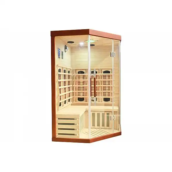 Инфракрасная угловая сауна RG2C с цветотерапией (выставочная модель)