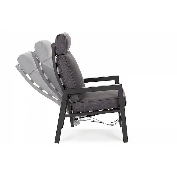 Алюмінієві садові меблі Morton Dark Grey / Grey