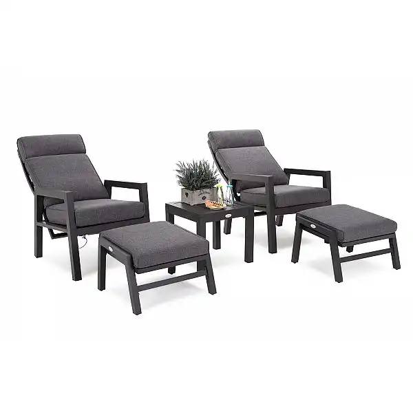 Алюмінієві садові меблі Morton Dark Grey / Grey