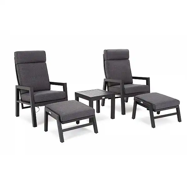 Алюмінієві садові меблі Morton Dark Grey / Grey