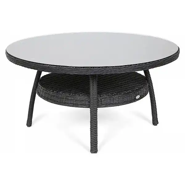 Садовая мебель из техноротанга Bristol Round Elegant 150 см Серый/Серый Меланж 6+1 выставка