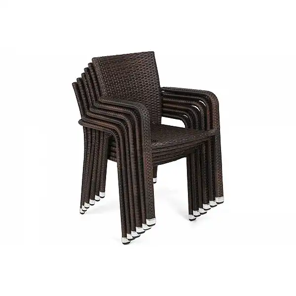 Садові меблі з техноротангу Sumba Square Brown 4+1