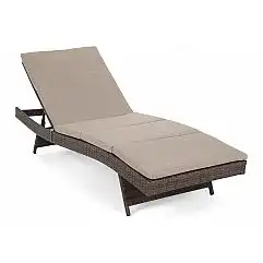 Килимок Bora Bora Brown / садовий шезлонг з техноратангу кольору коричневого мел..