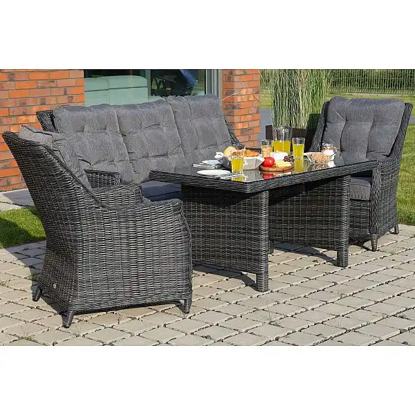 Садові меблі з техноротангу Alicante Brown Mat / Brown Melange