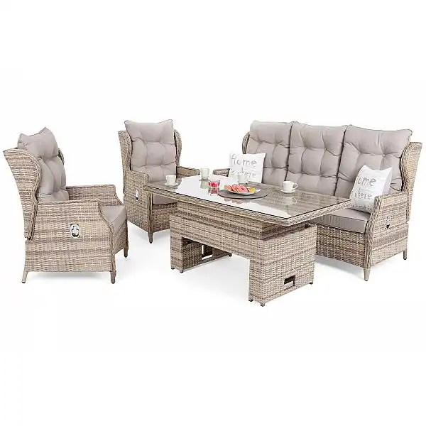 Садові меблі з техноротангу Rosario Beige Melange / Beige