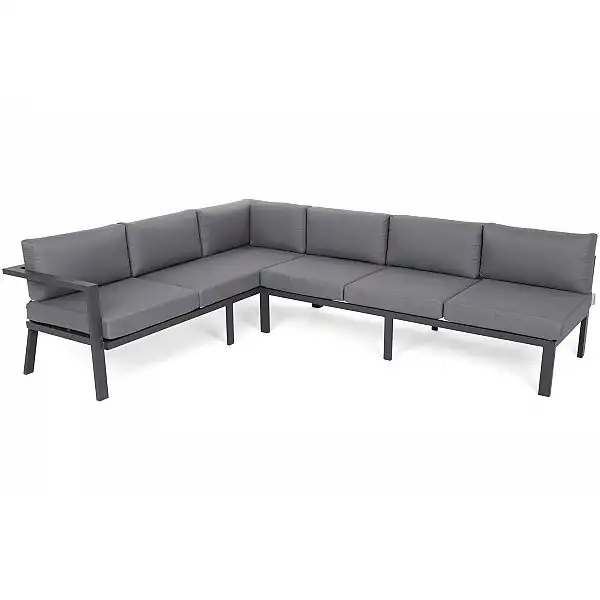Кутові алюмінієві садові меблі Galapagos Grey / Window Grey