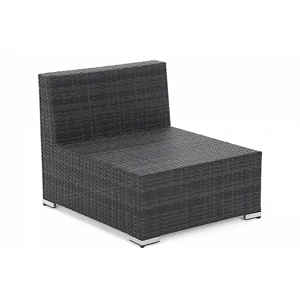 Кутовий диван Kansas Maxi Grey / Grey Melange з техноратангу