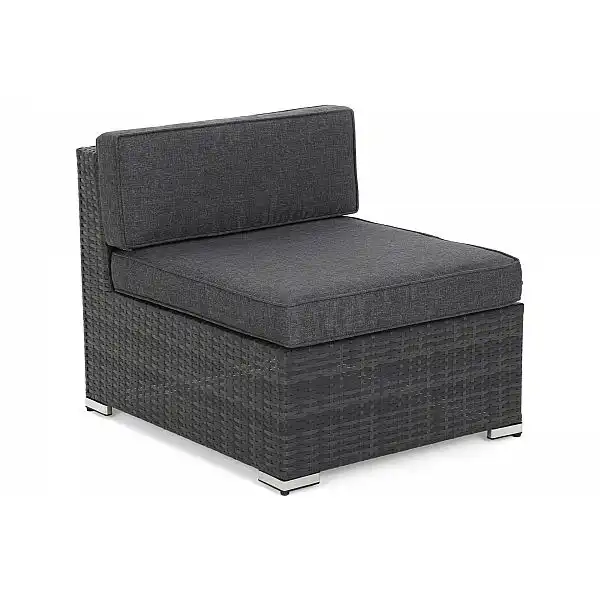 Кутовий диван Kansas Maxi Grey / Grey Melange з техноратангу