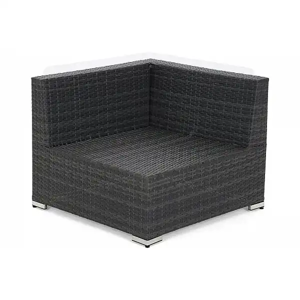 Кутовий диван Kansas Maxi Grey / Grey Melange з техноратангу
