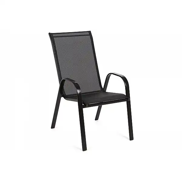 Садові меблі Sevilla металеві 145 см Black / Black 6+1