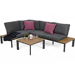 Алюмінієвий садовий куточок Nicea Темно-сірий / Сірий