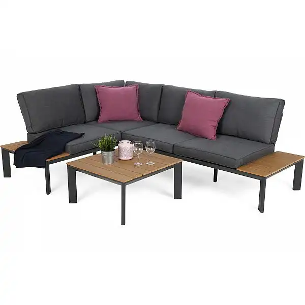 Алюмінієвий садовий куточок Nicea Темно-сірий / Сірий