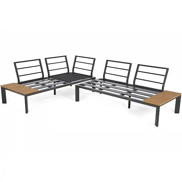 Алюмінієвий садовий куточок Nicea Темно-сірий / Сірий