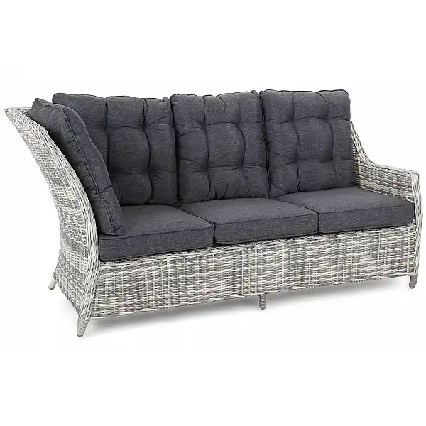 Правий кутовий диван техноротанг Alicante Light Gray / Grey Melange