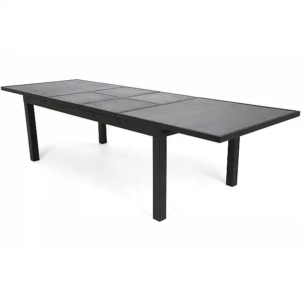 Комплект садових меблів Salerno Dark Grey 8+1 з алюмінію