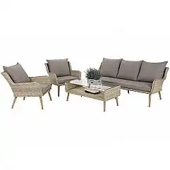 Садовая мебель из техноротанга Almeria Beige/Beige Melange