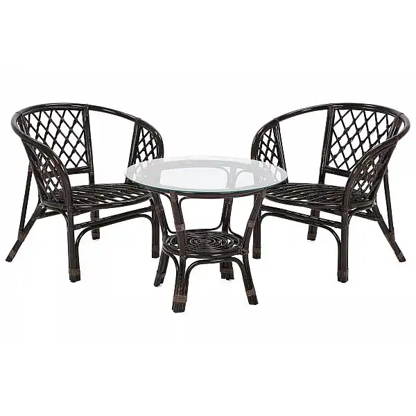 Садові меблі з ротанга Bahama Brown / Cappuccino 2+1