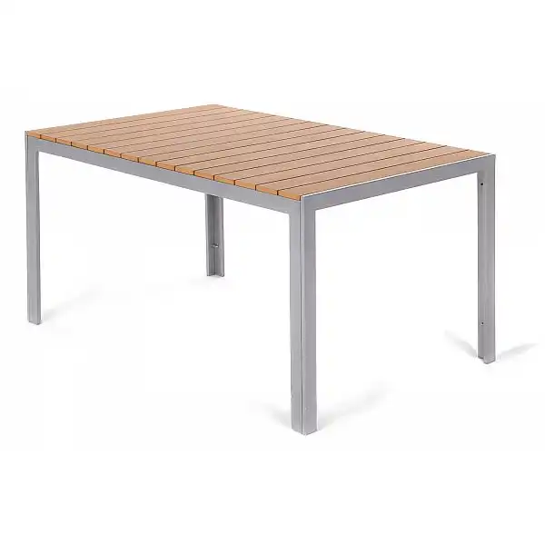 Алюмінієві садові меблі Salvador Silver / Teak 6+1