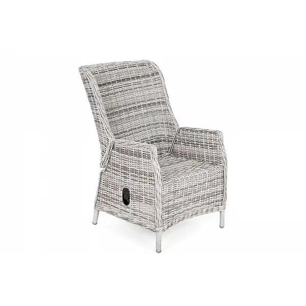 Крісло Bristol Relax Light Grey / Grey Melange з техноратангу