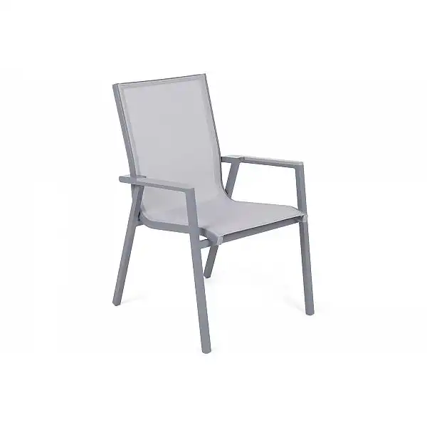 Алюмінієві садові меблі Atella Silver / Grey 6+1