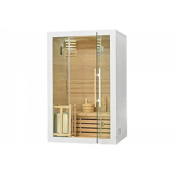Фінська сауна TG2 Біла з нагрівачем II. видів