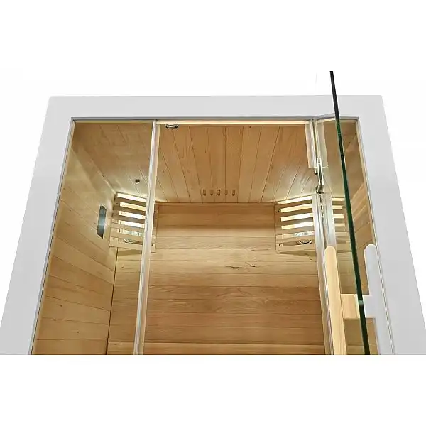 Фінська сауна TG2 Біла з нагрівачем II. видів
