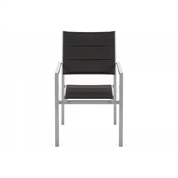 Алюмінієві садові меблі Orlando Silver / Black 10+1