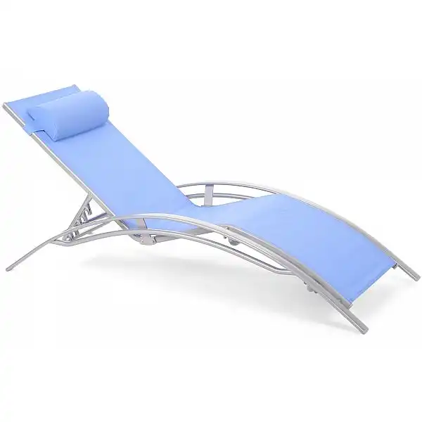 Садовий шезлонг Aruba Silver/Blue